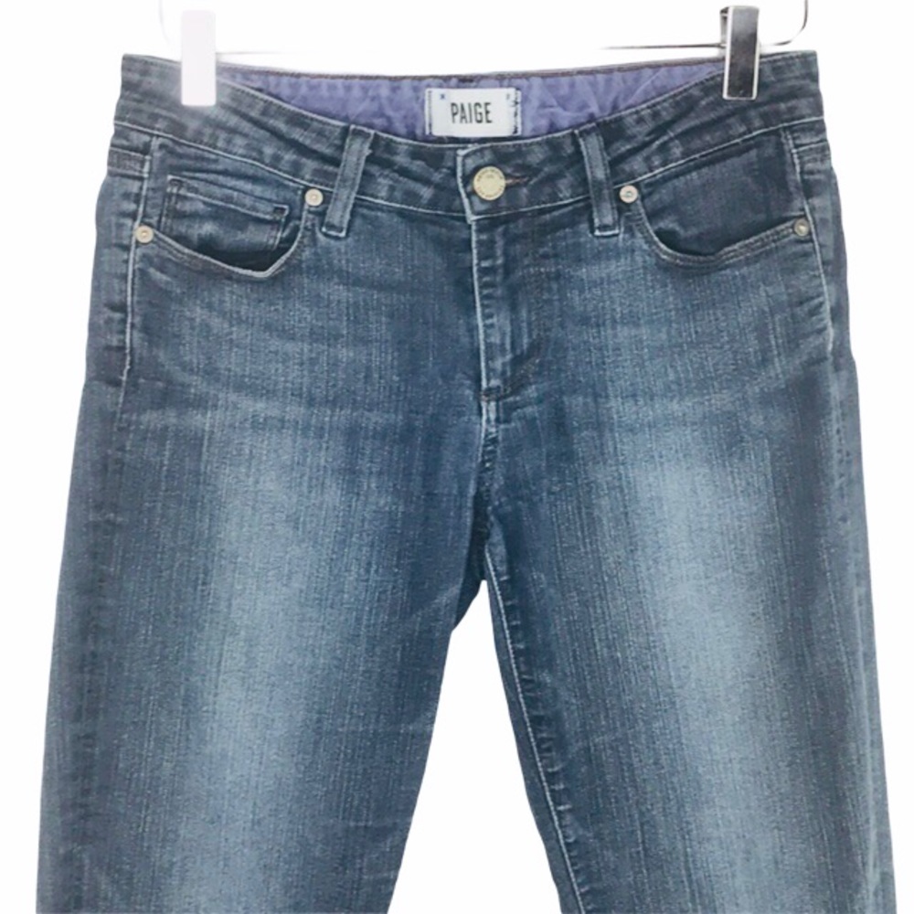 PAIGE Skyline Skinny Jeans Dark Wash Stretch Size 29 - Picture 2 of 14